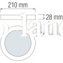 Накладной светильник LED 18W HOROZ 3000K/4200K/6000K CAROLINE-18 